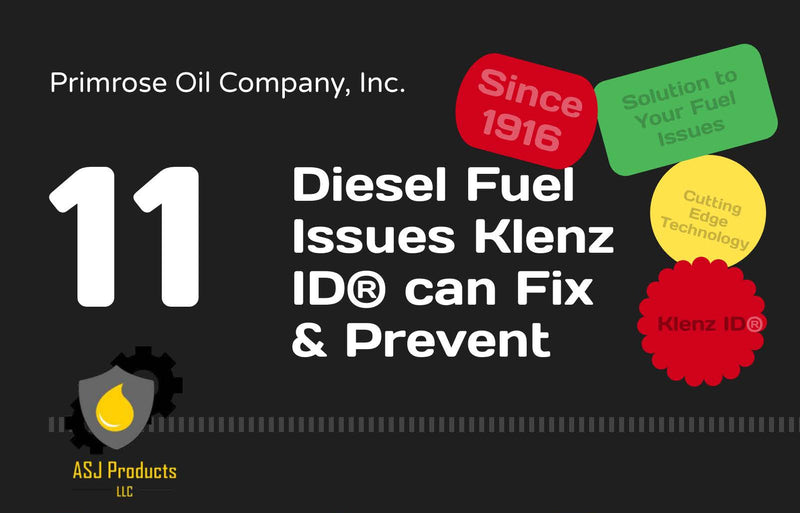 Infographic of 11 common diesel fuel issues - ASJ Products
