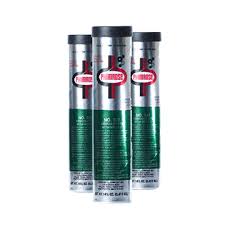 ASJ Products LLC 327-C Armor Plate Grease with Moly-D NLGI #3 showing a container of black grease for heavy-duty lubrication. Green moly grease, NLGI #3 high-temperature industrial lubricant.